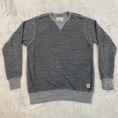 #ad Iron amp; Resin Sweatshirt Mens Small Gray Terry Knit Fleece Made in USA Cotton