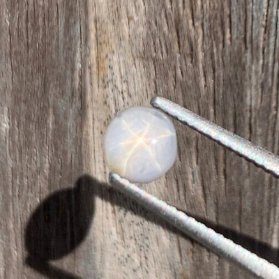 #ad White Star Sapphire 1.50ct Natural Sri Lanka Ceylon Gemstone Corundum 6 Rays A