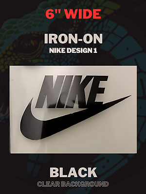 #ad Nike 6️⃣ Inch Black Iron On SINGLE ⚫