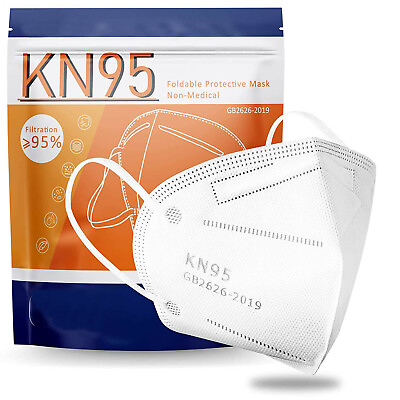 White KN95 Protective 5 Layer Face Mask BFE 95% Disposable KN95 Mask $29.98