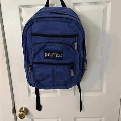 #ad JanSport Big Student Backpack Laptop Blue