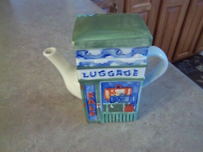 #ad quot;Luggage Salequot; Ceramic Teapot quot; 2 1 2 CUP MADE IN CHINA