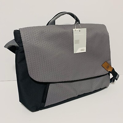 #ad AUDI Messenger Laptop Bag Smart Urban GRAY BLACK Genuine BRAND NEW with TAGS