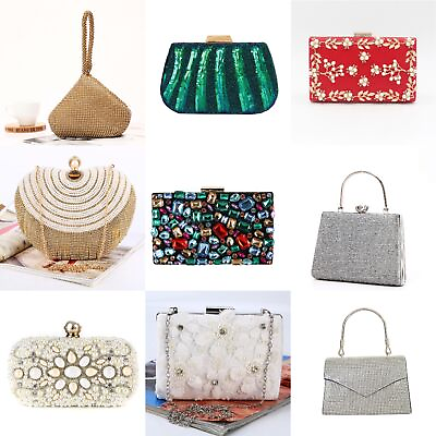 #ad Crystal Purse Evening Handbag Sparkling Glitter Rhinestones Clutches Womens Bags