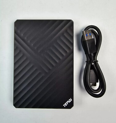 #ad TEYADI External Hard Drive 1TB Ultra Slim Portable Hard Drive USB 3.0 Super F...