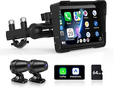 #ad 5 Inch Linux Motorcycle Navigator with Wireless Carplay Android Auto WaterProof