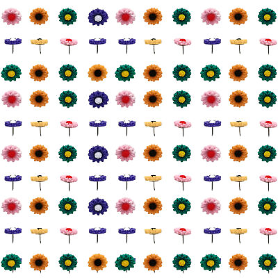 #ad Flower Thumb Tacks Decorative Push Pins Thumbtacks Decorative Cute Mini noble