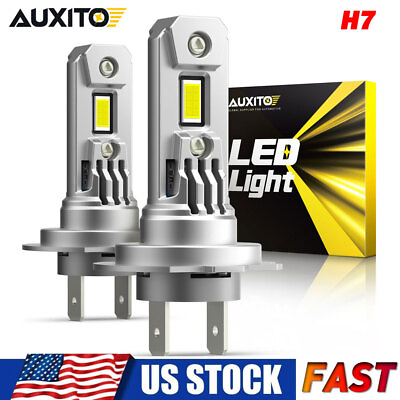 #ad AUXITO 2023 Upgraded H7 Headlight LED Bulb 90W 20000lm 600% Brighter Hi Lo Beam