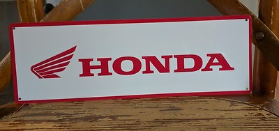 #ad Honda advertising 4 X 12 inches metal sign mechanics 50013 Wings