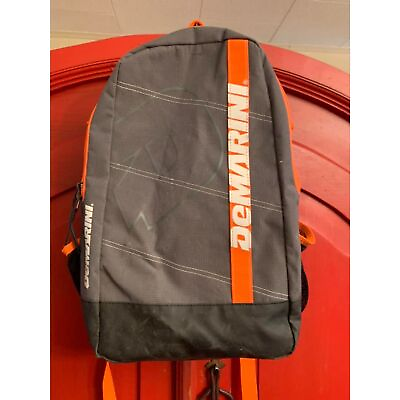 #ad DeMarini Backpack Baseball Softball Sport Bag Grey Gray Orange Guy Girl EUC