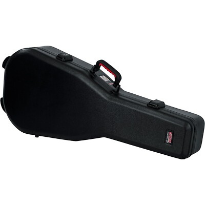 #ad Gator TSA ATA Molded Acoustic Guitar Case Black Black