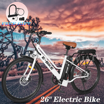 #ad 2024 E Bike 26#x27;#x27; Electric Bike for Adults 500W Motor City Bicycle Commuter Ebike