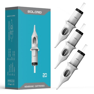 #ad Solong Tattoo Cartridge Needles 20PCS Professional Safety Cartridges