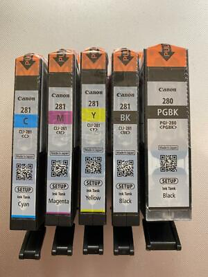 #ad Genuine Canon 280 281 Ink Cartridges 5 Pack Full Set for TS6120 TS6220 amp; more