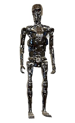 #ad Funko ReAction The Terminator T800 Endoskeleton Silver Chrome 3 4” Action Figure