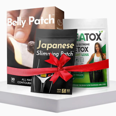 #ad Complete Weight Loss Bundle Abdomen Burn Fat Slimming Patch Pads Detox Natural