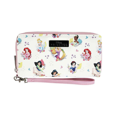 #ad Disney Princess Print Phone Wallet Ariel Cinderella Mulan Tiana and more