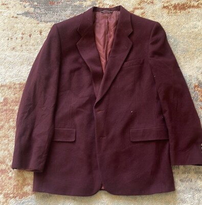 Christian Dior Evening Blazer Cashmere Red FLAWED See Photos For Flaws Sz L $75.00