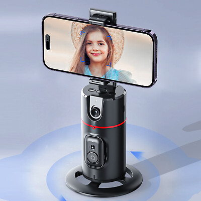 #ad Auto Face Tracking Tripod Holder 360° Rotation Face Body Phone Camera Mounted