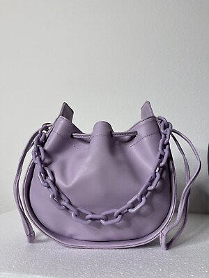 #ad Medium Bucket Over The Shulder Crossbody Bag In Purple
