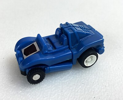 #ad Blue Dune Buggy Vintage Transformers Mini Spies Figure Complete 1985 Hasbro