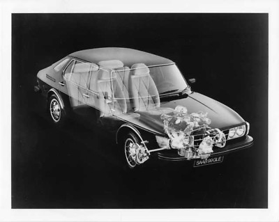 #ad 1978 Saab 99 GLE Superimposed Illustration Press Photo and Release 0021