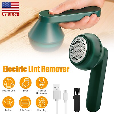 #ad Electric Lint Remover Clothes Cleaner Fabric Shaver USB Rechargeable Defuzzer US