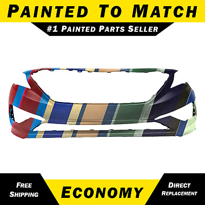 #ad NEW Painted To Match Front Bumper Cover For 2015 2016 2017 Hyundai Sonata 15 17