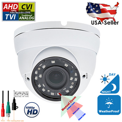 #ad HD CCTV 1080p 4in1 TVI CVI AHD Night Vision Indoor Outdoor Security Dome Camera
