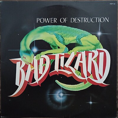 #ad BAD LIZARD LP POWER OF DESTRUCTION 88#x27; BRAZIL PRESS VG HEAVY METAL IRON MAIDEN