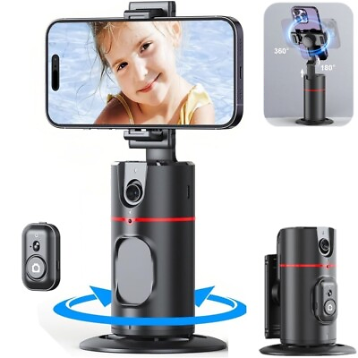 #ad Auto Face Tracking Tripod with Remote 360° Rotation Tracking Phone Holder Stand
