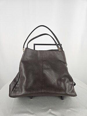 #ad Coach Madison Phoebe Brown Pebbled Leather Shoulder Bag Purse 26224