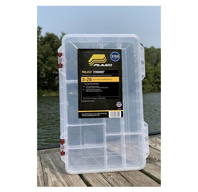 Plano ProLatch Stowaway Large 3700 Clear Organizer Tackle Box Large Clear $13.49