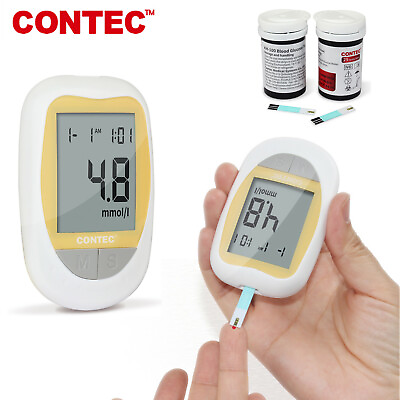 #ad KH 100 Blood Glucose Meter Diabetic Suger Test Monitor Free 50pcs Strips