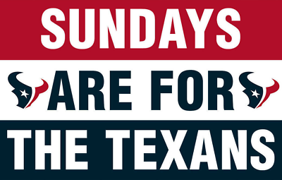 #ad Team Sundays Are for The Texans Flag 3x5ft Bannerfans Gift Houston Texans