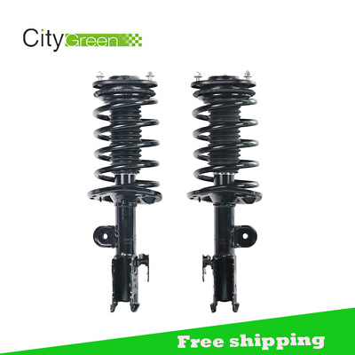 #ad Set of 2 Front Pair Shocks Struts amp; Coil Spring Set For Toyota Prius 2010 2015