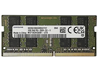 #ad ✔️ SAMSUNG 16GB DDR4 PC4 2666V SO DIMM MEMORY 2666MHz Notebook 260 Pin
