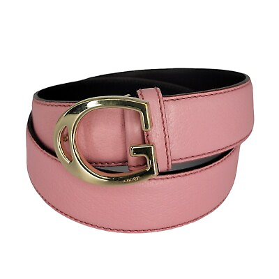 #ad Gucci Pebbled Leather Belt In Bubblegum Pink Size 80 32