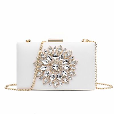 #ad Evening Bags Diamond Crystal Clutch Bag Clutches Lady Woman Rhinestones Purse