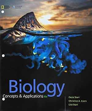 #ad Biology: Concepts and Loose Leaf by Starr Cecie; Evers Very Good