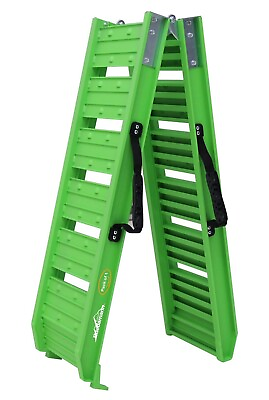 #ad Ruedamann Car Ramps with 6#x27; L × 11.6quot; W Aluminum Loading Ramp Foldable 550 lbs