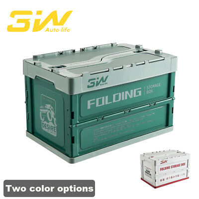 #ad 3W 36L Folding Storage Box Camping Saving Folding Container Car Trunk Organizer