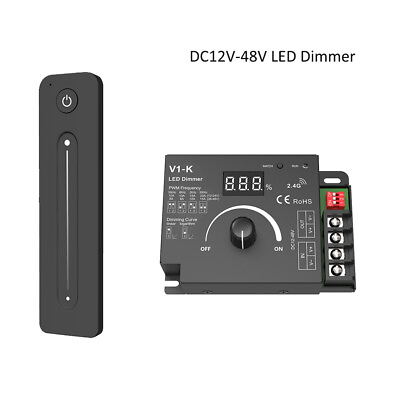 #ad DC12 48V 480W PWM LED Dimmer 2.4G Wireless Remote Control for Single color Strip