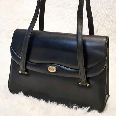 #ad Pre owned GUCCI Handbag Formal Bag GG Hardware Leather Flap