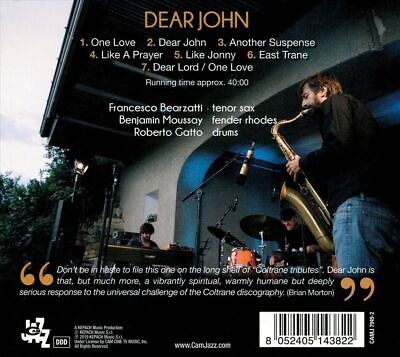 #ad BEARZATTI FRANCESCO DEAR JOHN LIVE AT LE DUE TERRE WINERY NEW CD
