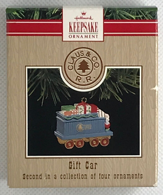 #ad 1991 Hallmark Keepsake Christmas Ornament Gift Car Second In A Series Of Four .