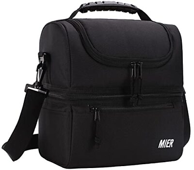 #ad MIER Adult Lunch Box Insulated Lunch Bag Large Cooler Tote Bag for Men Women...