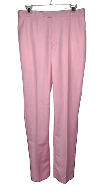 #ad Mens Wehilion Pink Dress Pants Small Style W3001