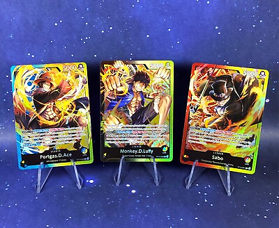 #ad One Piece Three Brothers ST13 Foil Leaders Monkey D Luffy amp; Sabo amp; Portgas D Ace