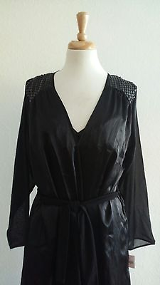 #ad Enchanting Black Sequin Nightgown amp; Robe Set Sz M